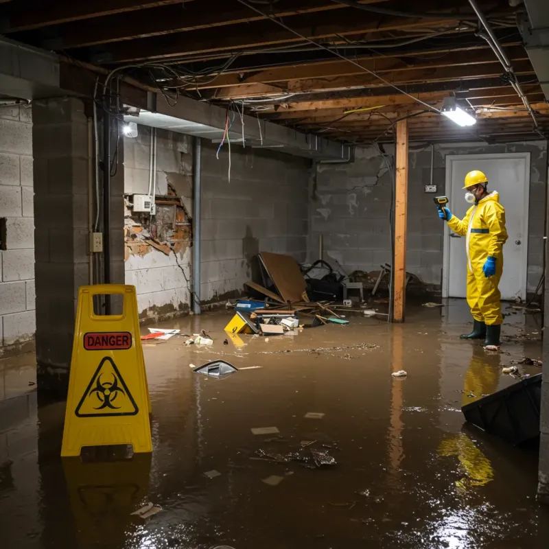 Flooded Basement Electrical Hazard in Lakewood Club, MI Property